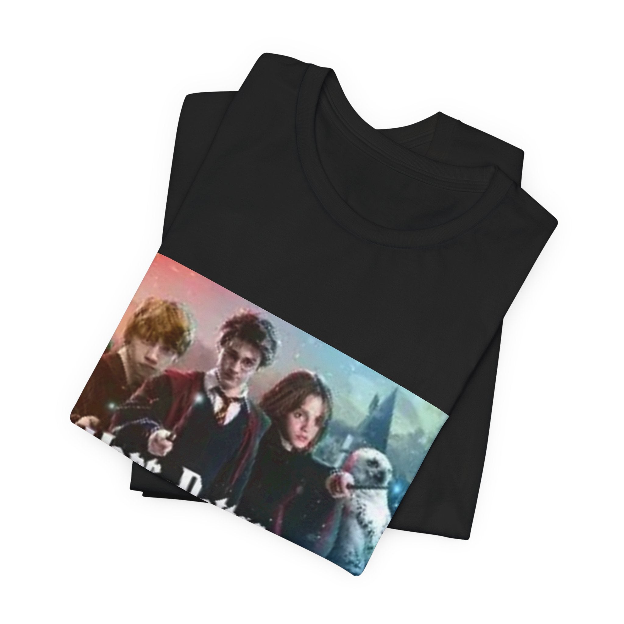 Fantasy Movie Cast Graphic Tee – “Harry Potter” Logo Design