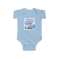 Mama's Boy Baby Bodysuit — Blue Cow Graphic Infant Onesie
