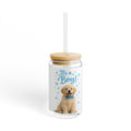 It's a Boy! Puppy 16oz Sipper Glass – Baby Shower Drink Tumbler