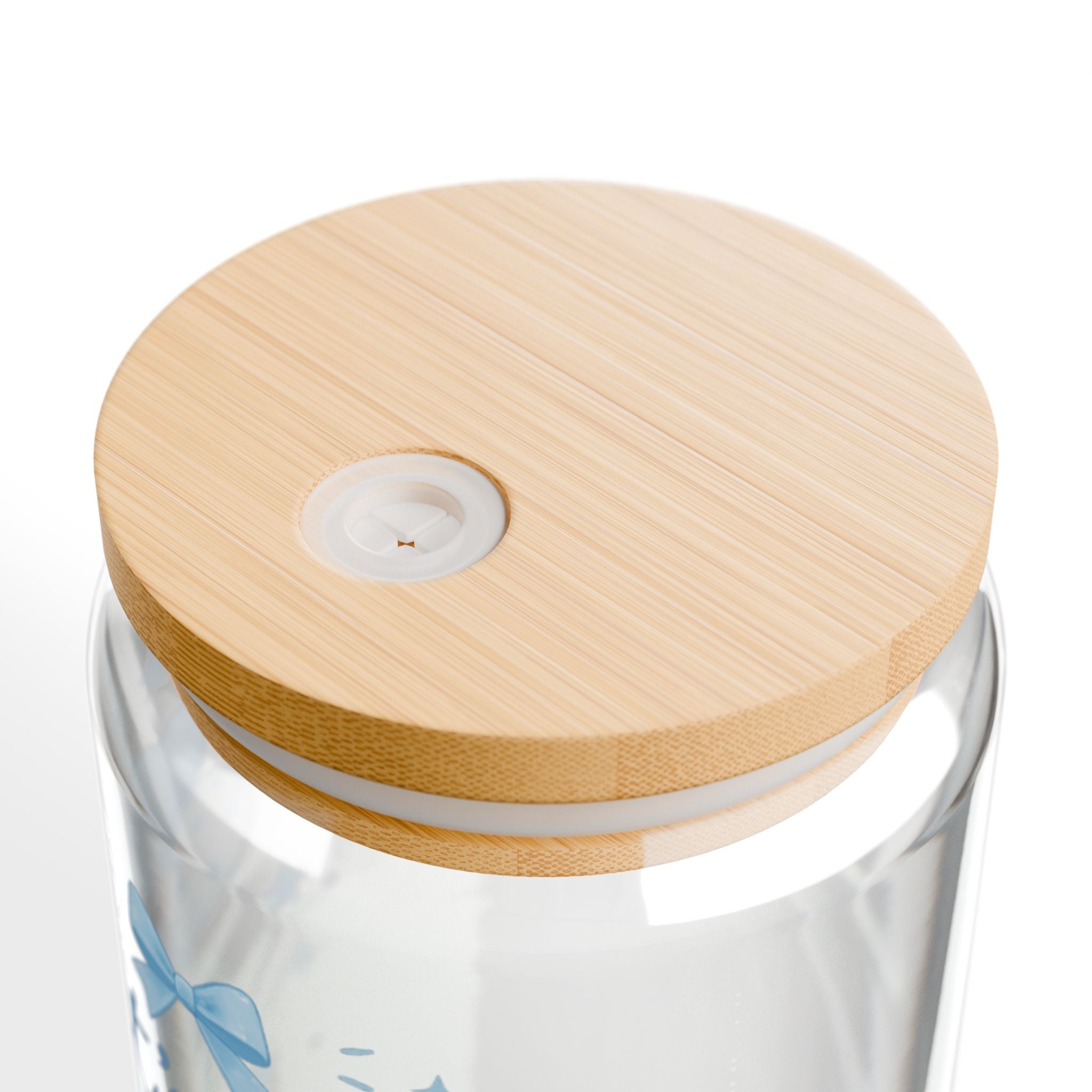 Baby Shower Sipper Glass — "It's a Boy" 16oz Bamboo Lid Cup