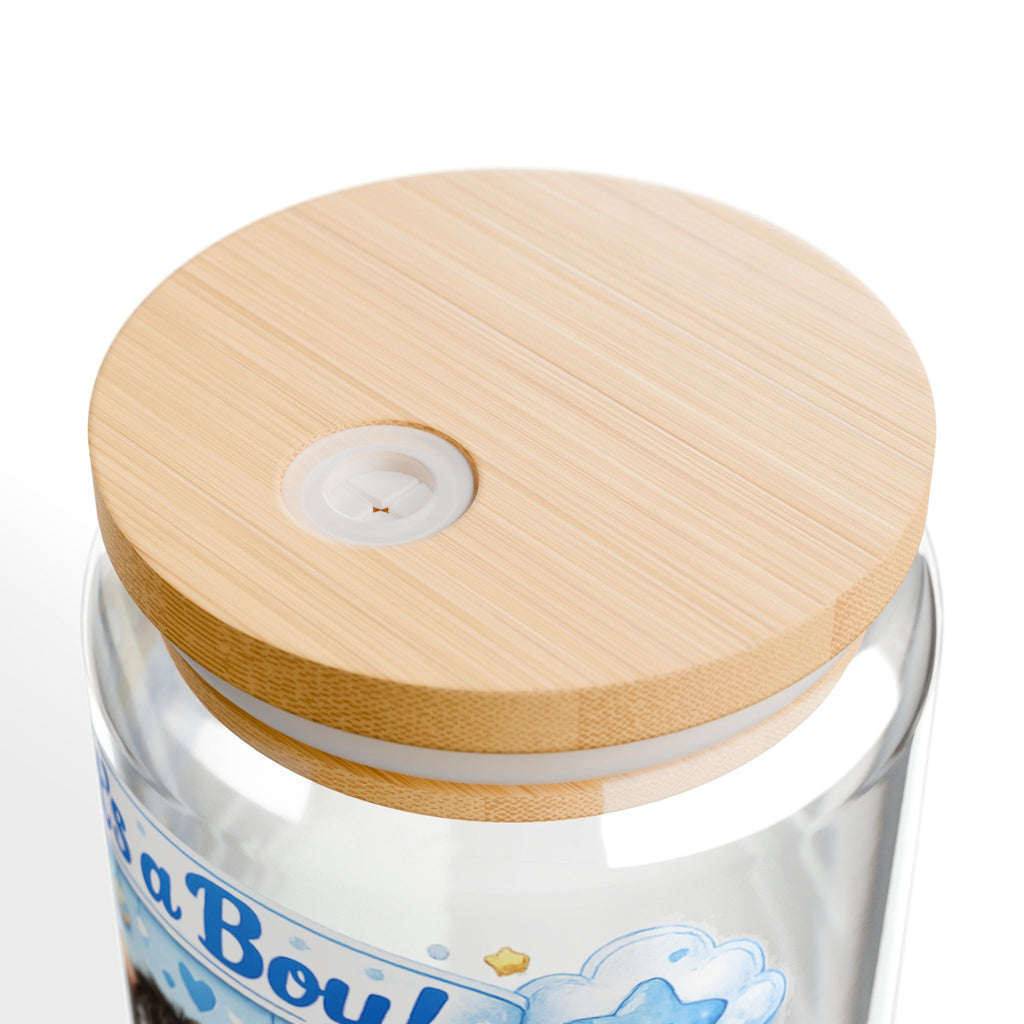 It's a Boy Sipper Glass - 16oz Baby Shower Drink Tumbler