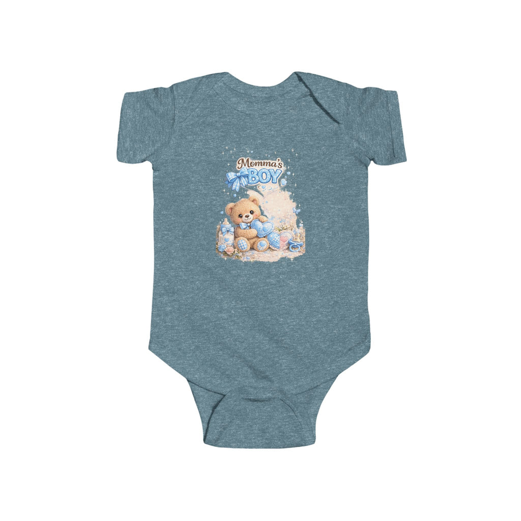 Mama's Boy Teddy Baby Bodysuit – Cute Newborn One-Piece