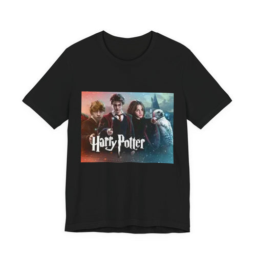 Fantasy Movie Cast Graphic Tee – “Harry Potter” Logo Design