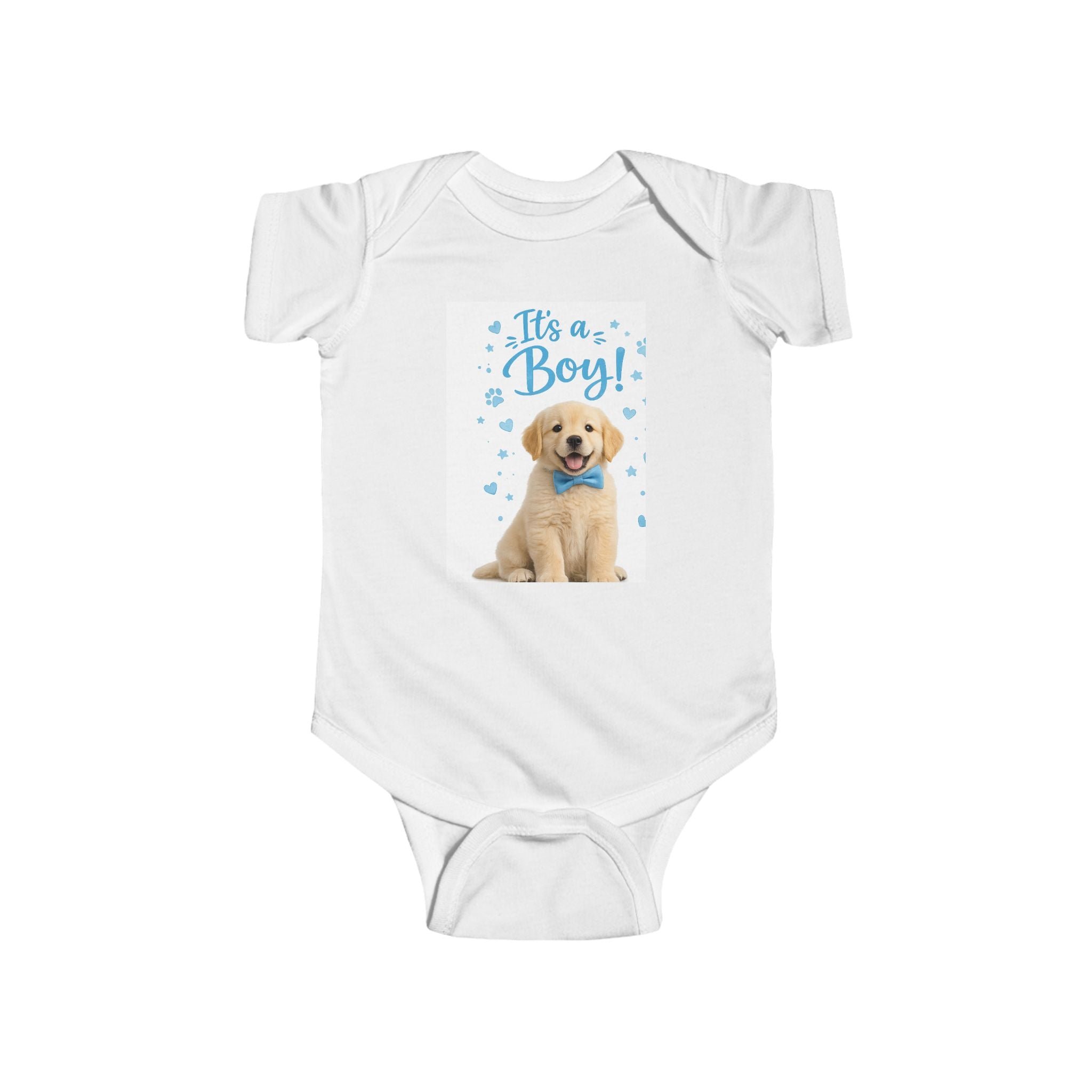 It’s a Boy! Puppy Baby Bodysuit — Newborn Announcement Outfit