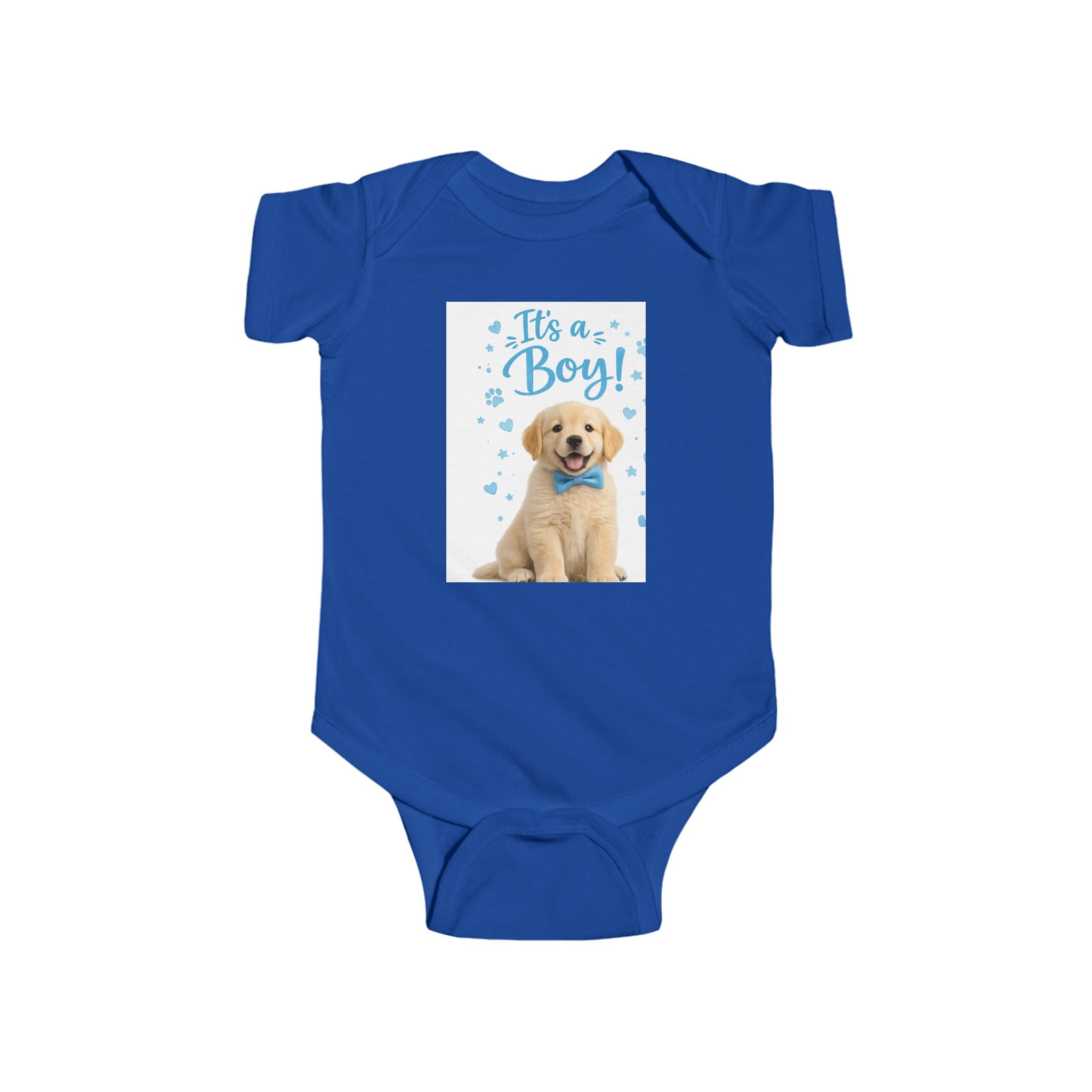 It’s a Boy! Puppy Baby Bodysuit — Newborn Announcement Outfit