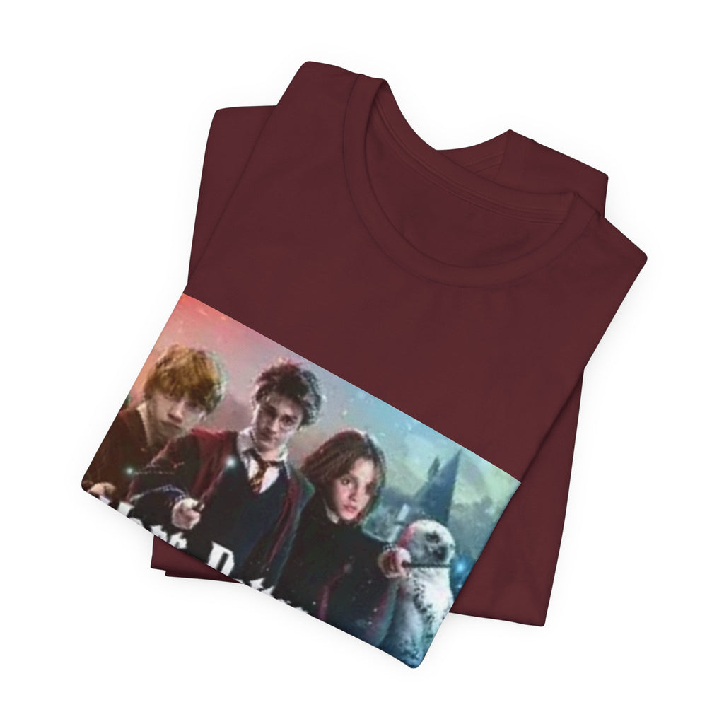 Fantasy Movie Cast Graphic Tee – “Harry Potter” Logo Design