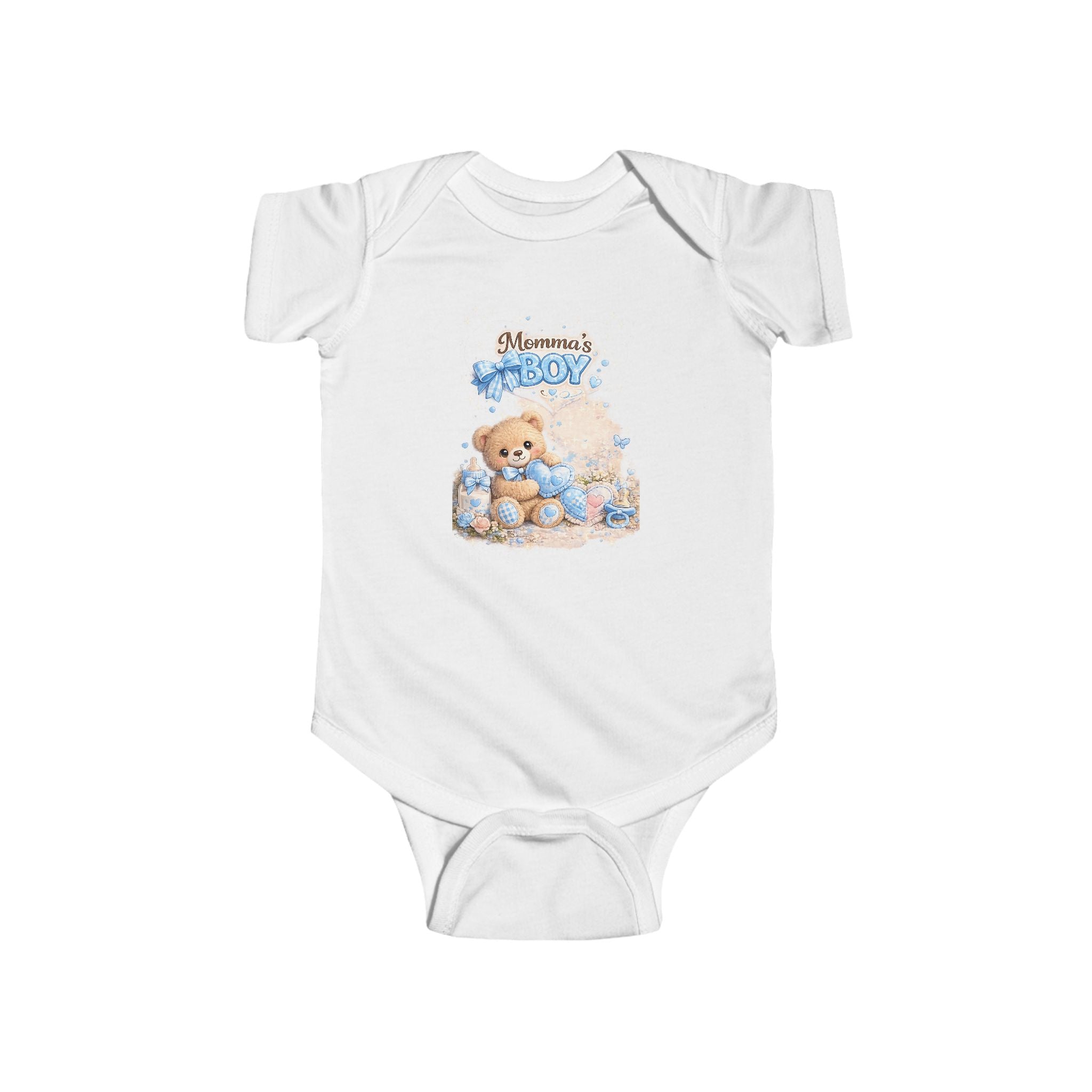 Mama's Boy Teddy Baby Bodysuit – Cute Newborn One-Piece