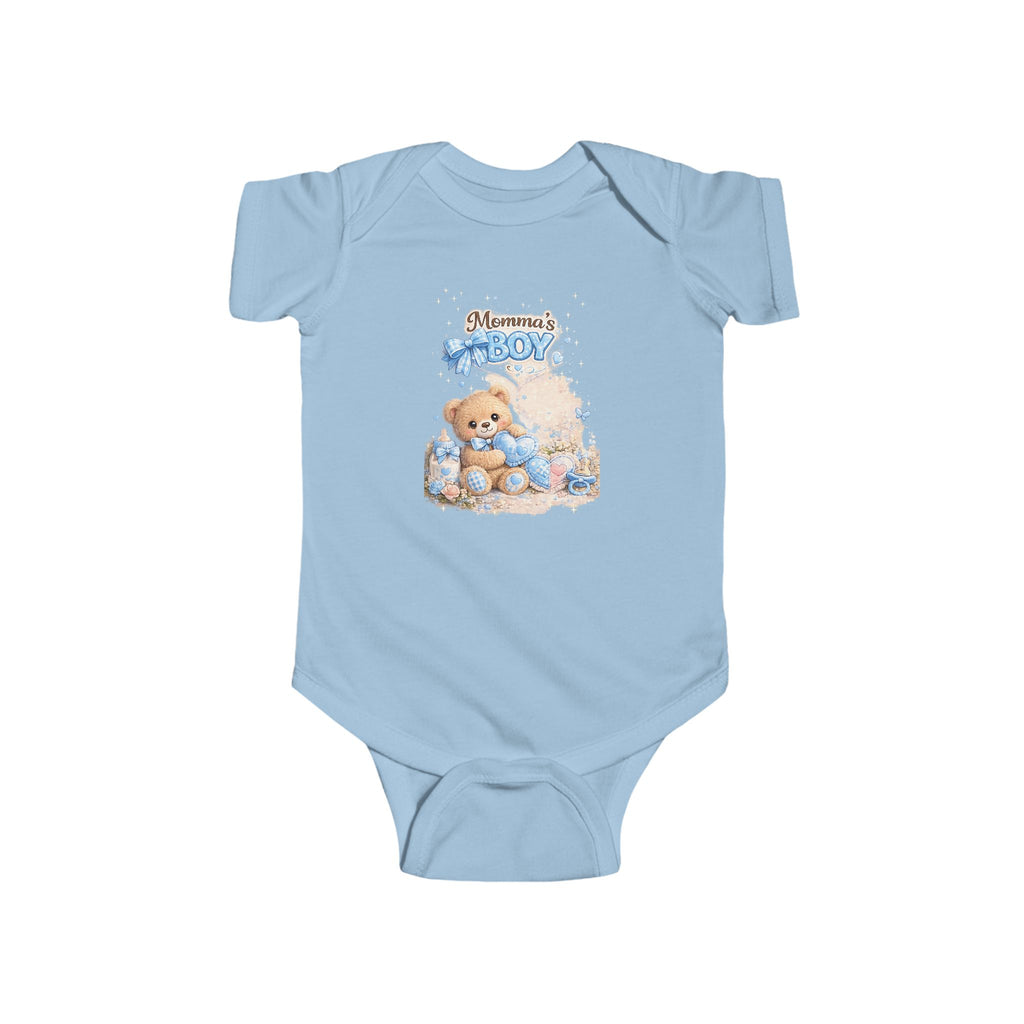 Mama's Boy Teddy Baby Bodysuit – Cute Newborn One-Piece