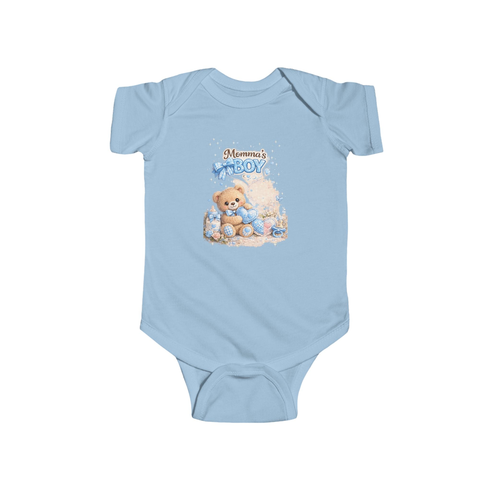Mama's Boy Teddy Baby Bodysuit – Cute Newborn One-Piece