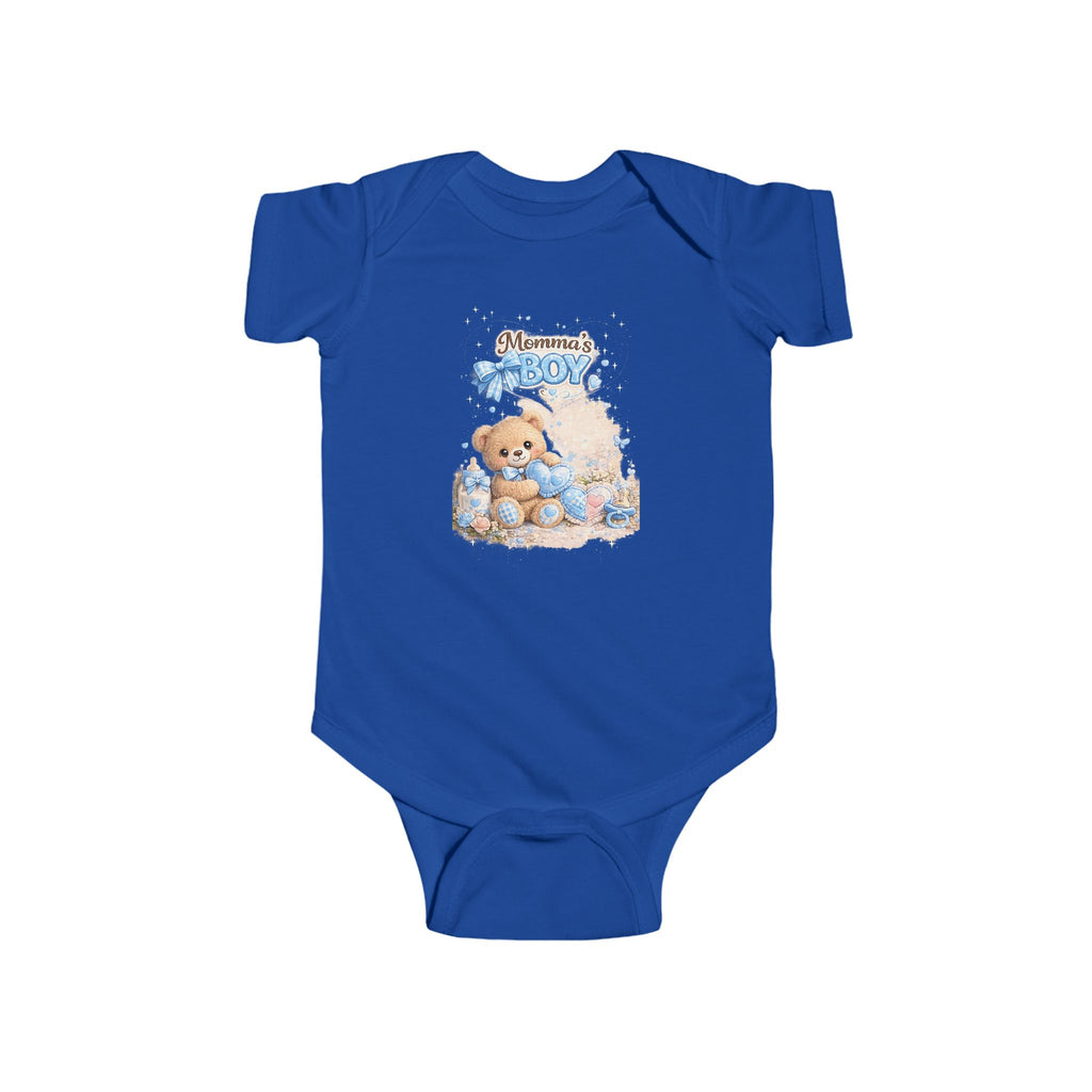 Mama's Boy Teddy Baby Bodysuit – Cute Newborn One-Piece