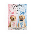 Gender Reveal Tapestry — 'Girl? or Boy?' Puppy Announcement Wall Decor